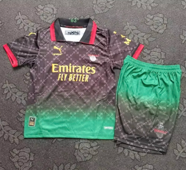 25/26 AC Milan kids Fourth away Soccer Jersey