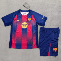 25/26 Barcelona home Kids Soccer Jersey