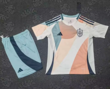 25/26  Spain away Women kids Soccer Jersey