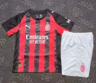 25/26 AC Milan kids home Soccer Jersey