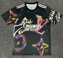 25-26 Real Madrid Black and Red special edition Fan Version Soccer Jersey