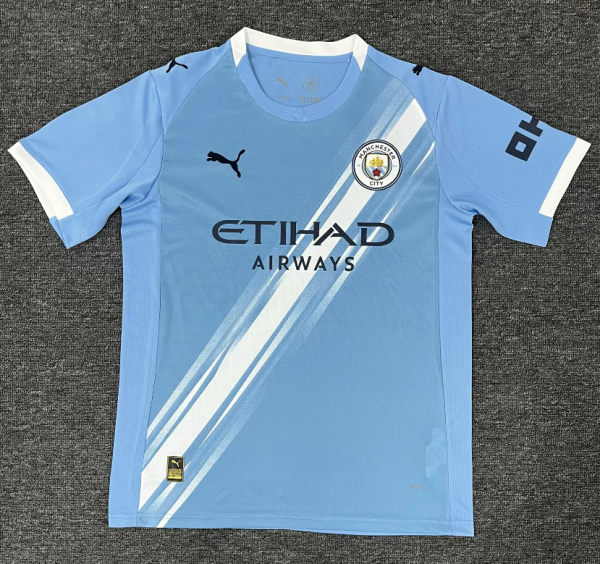 25/26 Manchester City home Fan Version Soccer Jersey