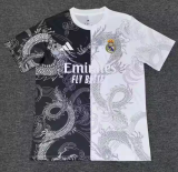 25-26 Real Madrid Dragon pattern white/black Fan Version Soccer Jersey