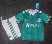 25/26  Liverpool second away Kids Soccer Jersey