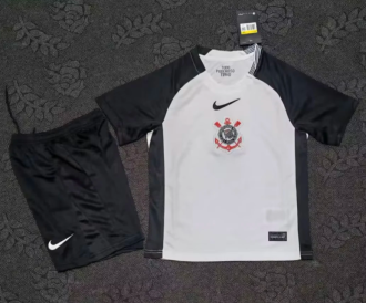 25/26 Corinthians home Kids Soccer Jersey