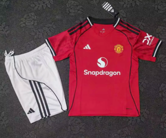 25-26 M-U home Fan Version Soccer Jersey