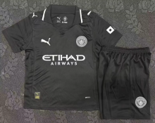 25/26 Manchester City second away Kids Soccer Jersey