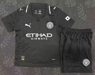 25/26 Manchester City second away Kids Soccer Jersey