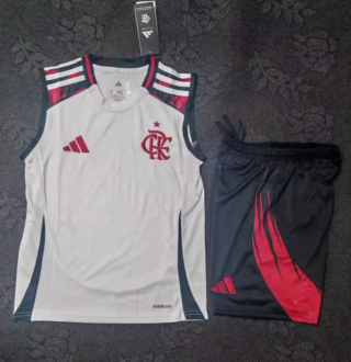 25/26 Flamengo away waistcoat Kids Soccer  Jersey
