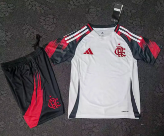 25/26 Flamengo away Kids Soccer  Jersey