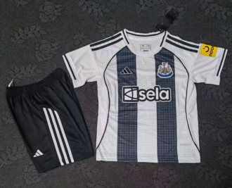 25/26 Newcastle home  Kids Soccer Jersey