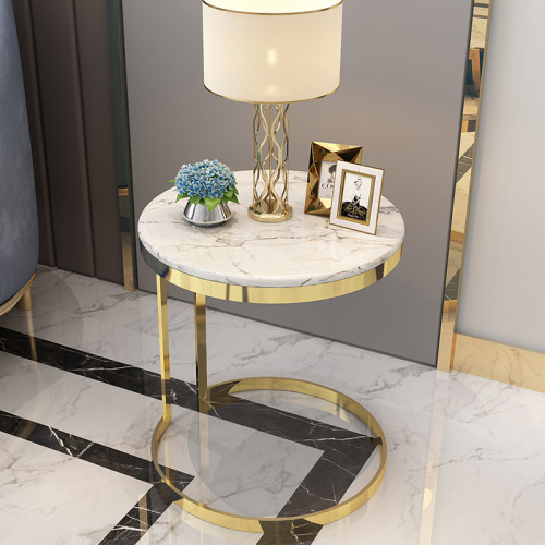 Light luxury marble sofa corner