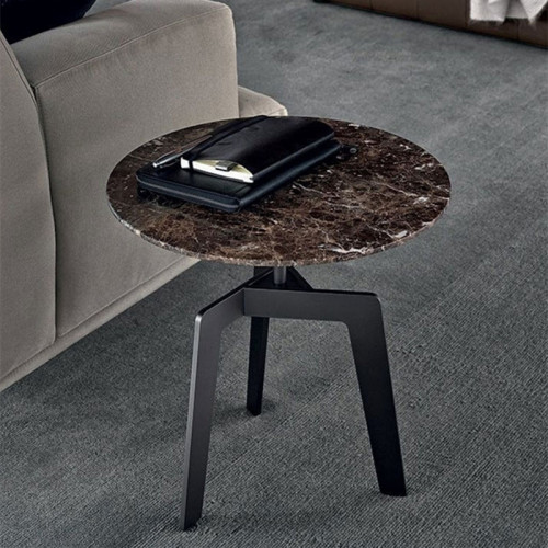 Italian minimalist marble round tea table side table