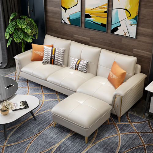 Post modern luxury Microfiber leather sofa Nordic simple living room