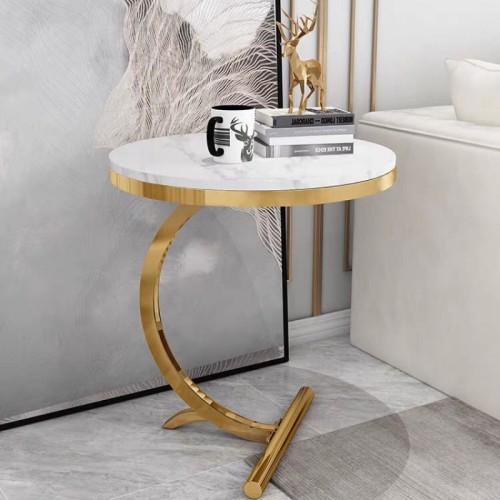 Sofa corner several movable simple modern living room side table side cabinet toughened glass small round table northern Europe small tea table