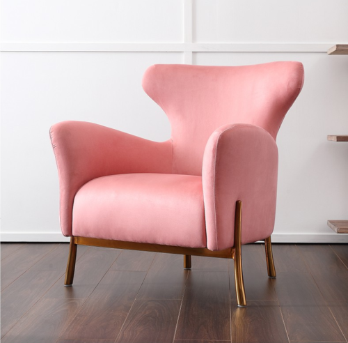 Nordic light luxury beauty salon single sofa modern model room living room single chair designer leisure office single chair