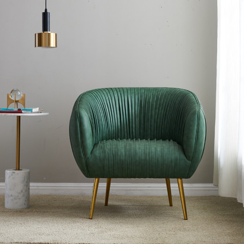 Italian Furniture Sofa Chair Luxury single person sofa Living Room Leather Leisure Chair