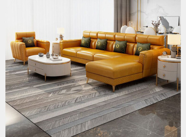 Light luxury sofa modern simple Italian light luxury living room