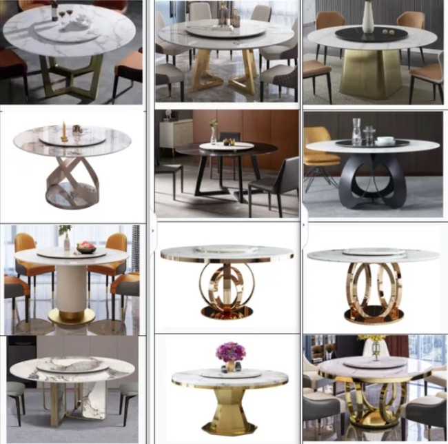 Circular dining table series