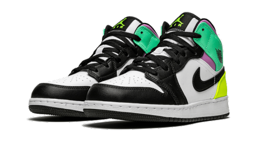 Air Jordan 1 Mid Pastel Black Toe