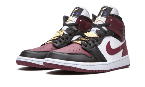 Air Jordan 1 Mid SE Black Dark Beetroot