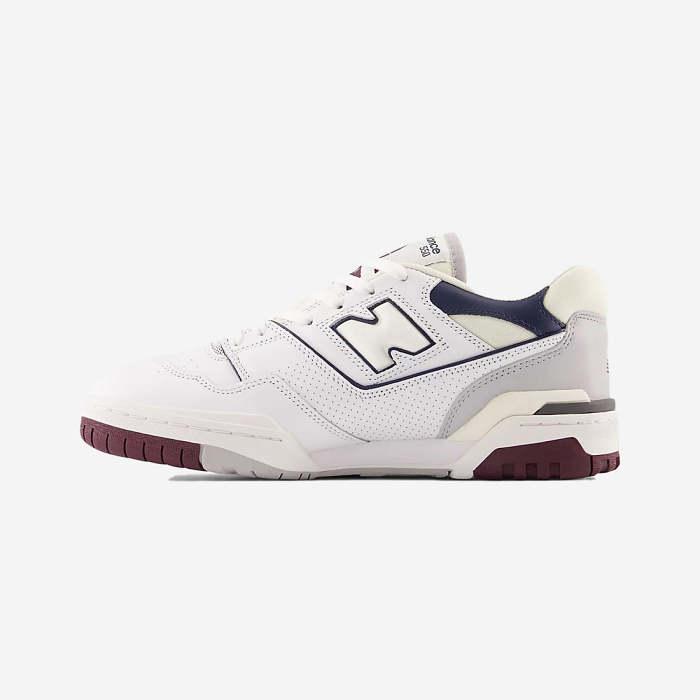 New Balance BB550PWB - White/Natural Indigo/Burgundy