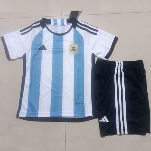 22-23 Argentina national team home kids kit with sock
