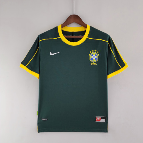 Retro Goalkeeper Brazil 1998 Dark Green