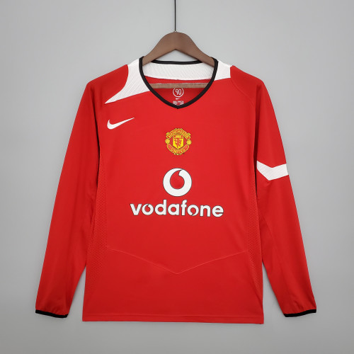 Retro Manchester United long sleeve 04/06 home