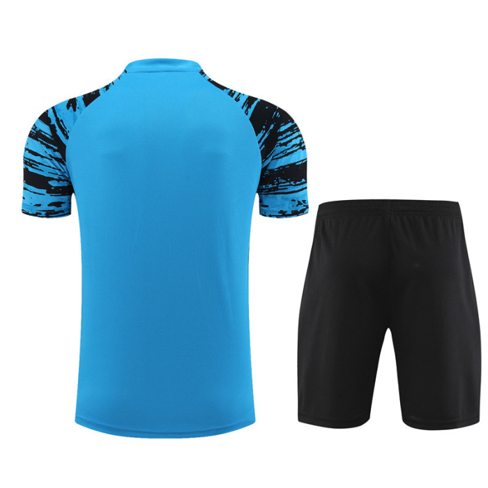 23/24 Al Nassr Short sleeve Light blue training suit