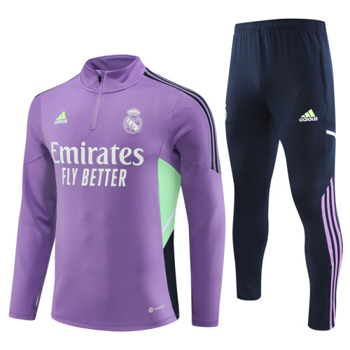 23/24 Real Madrid kids purple training suit
