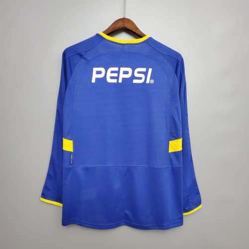 Retro Long Sleeve Boca Juniors 03/04 home