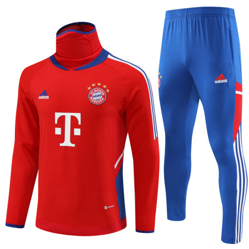 23/24 Bayern Munich red High-Neck training suit