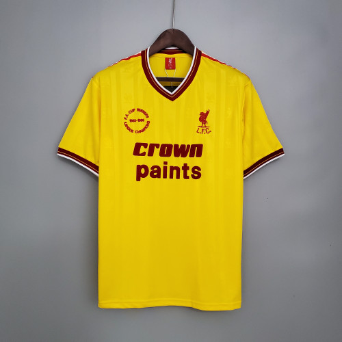 Retro 85/86 Liverpool away yellow