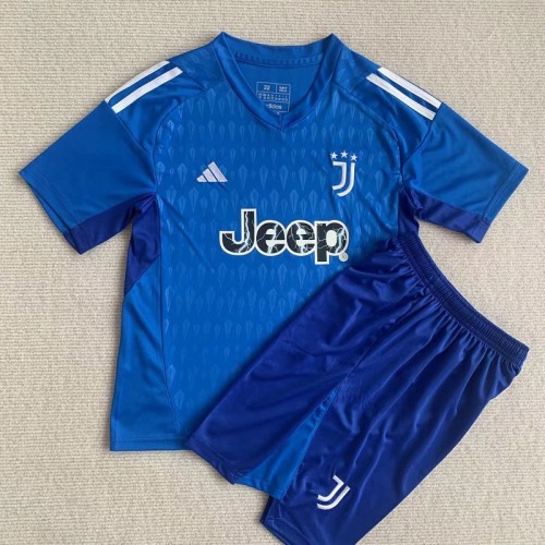23/24 Juventus kids kit Goalkeeper blue