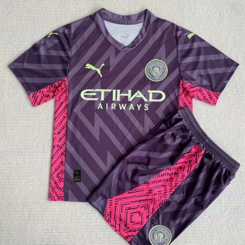 23/24 Manchester City kids kit Goalkeeper Purple