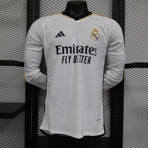 23/24 Real Madrid home Player version Long sleeve