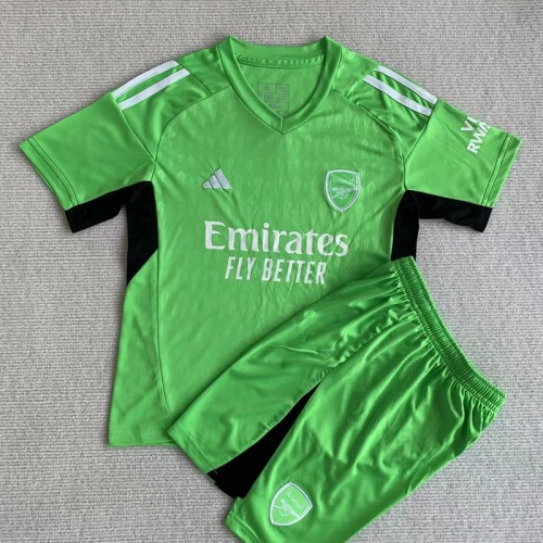 23/24 Arsenal Goalkeeper Kids kit with sock green