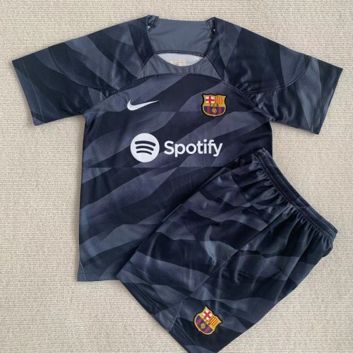 23/24 Barcelona goalkeeper kids kit