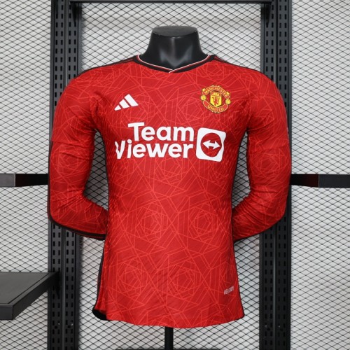 23/24 Manchester United home Player Version Long sleeve