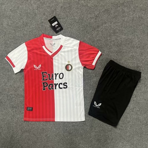 23/24 Feyenoord home kids kit with sock