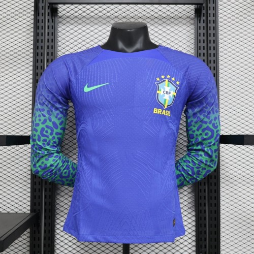 23/24 Brazil national team Away Player version Long sleeve