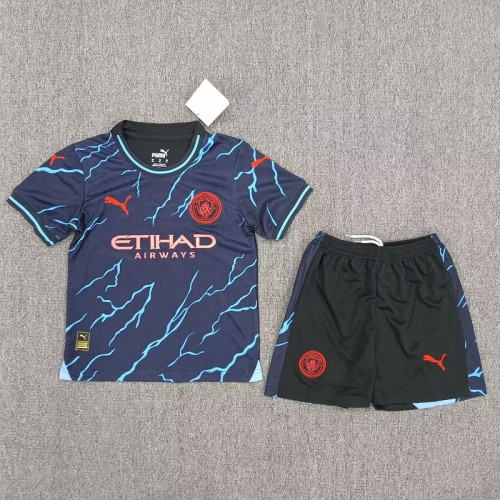 23/24 Manchester City third kids kit with sock