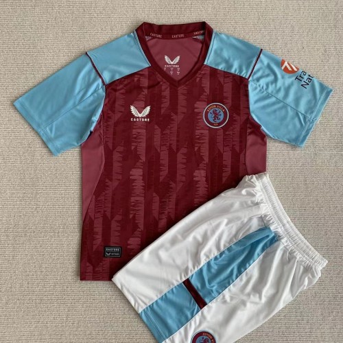 23/24 Aston Villa home kids kit with sock