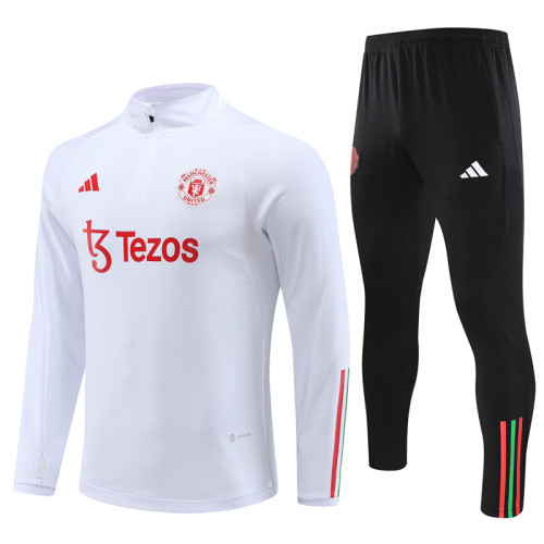23/24 Manchester United kids white training suit