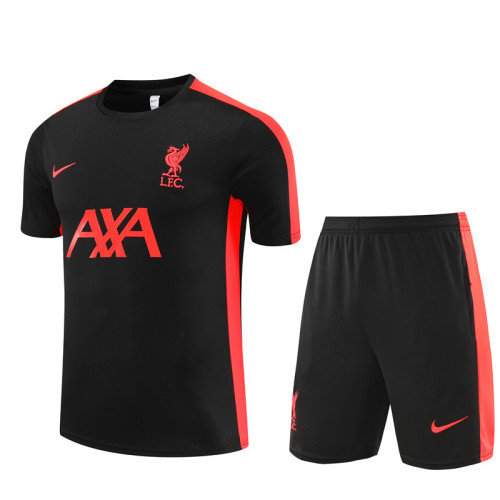 23/24 Liverpool kids Short sleeve black orange training suit