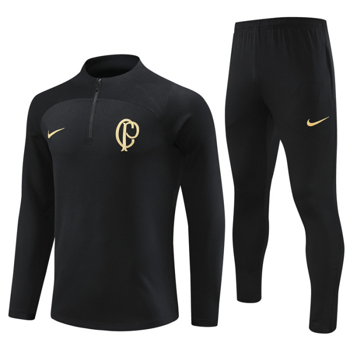 23/24 Corinthians kids black training suit