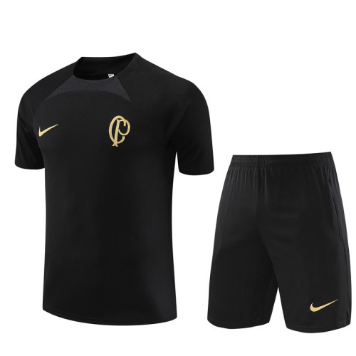 23/24 Corinthians Short sleeve Black training suit