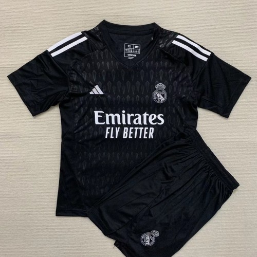 23/24 Real Madrid Goalkeeper kids kit with socks