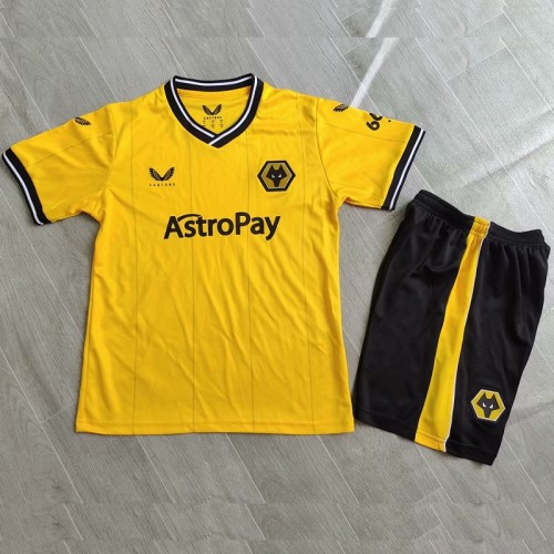 23/24 Wolverhampton Wanderers home kids kit